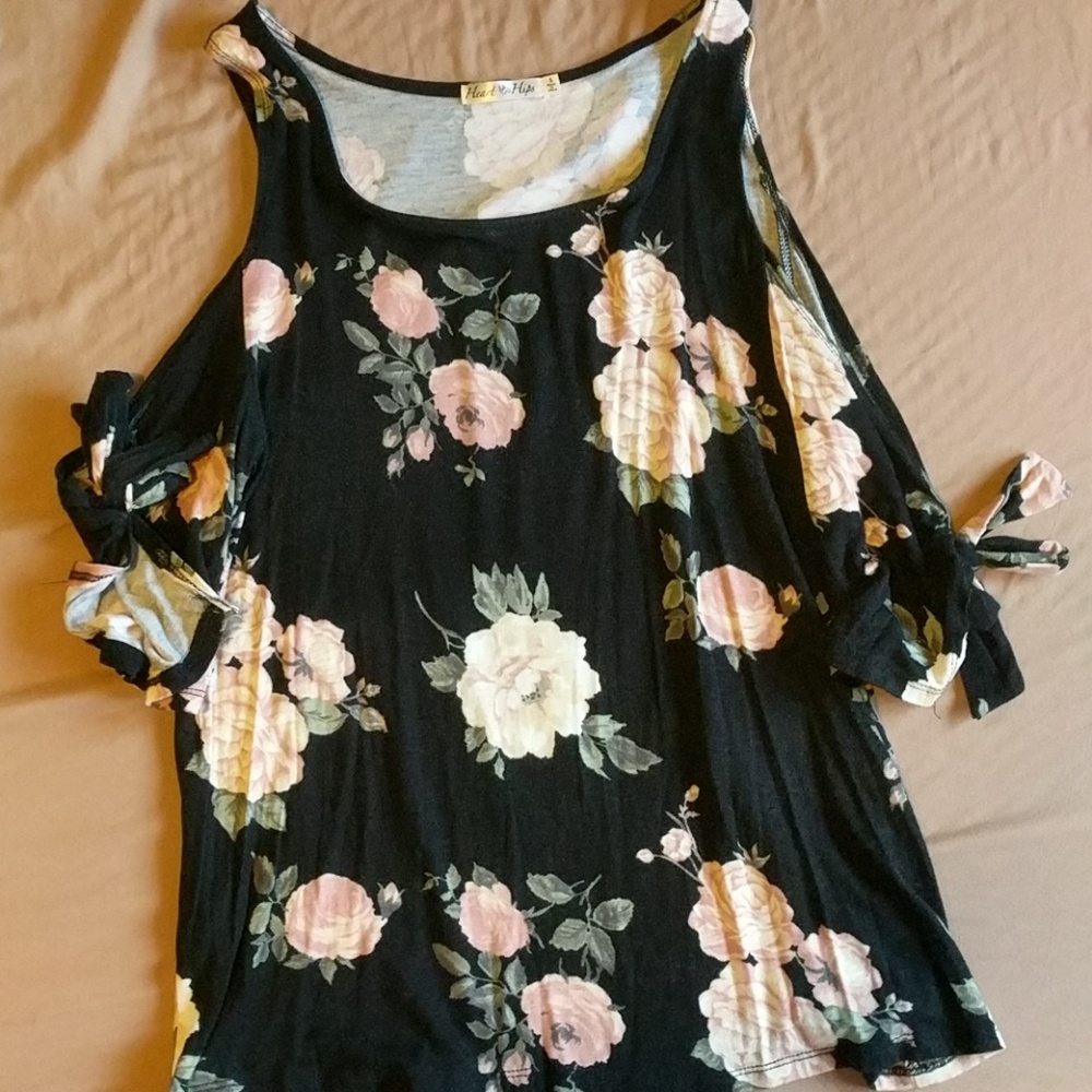 Cold shoulder blouse
